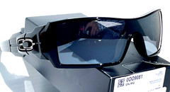 Oakley OIL RIG polished BLACK POLARIZED Galaxy CHROME Mirror lens Sunglass 9081