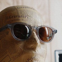 Vintage Johnny Depp polarized sunglasses 1960’s crystal grey glasses brown lens