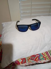 Costa Del Mar Spearo XL Sunglasses Black/Blue Mirror, Plastic, Polarized