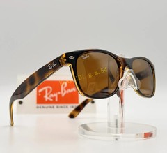 RAY-BAN NEW WAYFARER RB2132 SUNGLASSES BROWN B-15 LENS HAVANA FRAME 55MM MEN