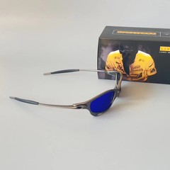 Vintage Y2K Oakley Juliet Men’s X-Metal Sunglasses Dark Grey Frame Blue Iridium