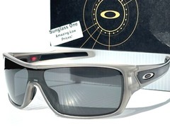 NEW Oakley TURBINE ROTOR Matte Grey POLARIZED Galaxy Black Lens Sunglass 9307