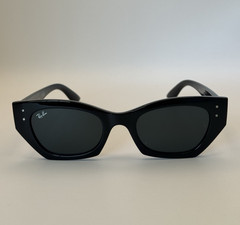 Ray-Ban RB4430 Zena Cat Eye Unisex Sunglasses Black Glossy 145mm