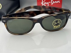 NEW Ray-Ban RB2132 NEW WAYFARER 902 Tortoise Frame G-15 Brown Sunglasses 3N 55mm