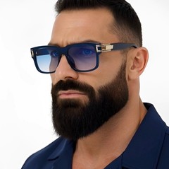Fashion Men Sunglasses Designer New Style Classic Model Gold Metal Bar Retro NEW