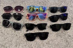 Lot of 10 Sunglasses : Dress-up; Extras; Just For Fun