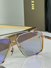 DITA Mach Six DTS121 Luxury Sunglasses Rose Gold Black Square Aviator 62-12-140