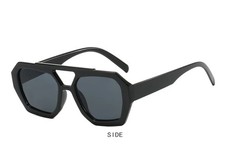 Irregular Frame Sunglasses UV400 Double Beam Retro Outdoor Statement Glasses