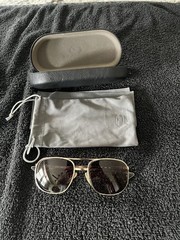 Genuine Artcraft USAF Military Issue Aircrew Aviator sunglasses Gold RX unknown
