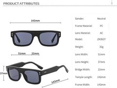 Square Cholo Sunglasses Super Dark OG LOC Gangster Style Black Rectangular Gafas