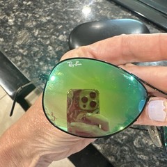 Ray-Ban Sunglasses Cockpit RB3362 002/4J Green Mirror Black Full Rim 59-14-135