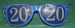 ROSE PARADE 2020 PLASTIC SUNGLASSES EYE PROTECTION BLUE TOURIST FUN NEW