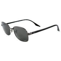 Ray Ban RB3690 Mens Metal Polarzd Sunglass 004/K8 Gunmetal 51-21 Grey Chromance