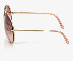 Porsche Design P8478 Iconic Ladies Sunglasses F Gold,Rose/Terra Cotta Gradient