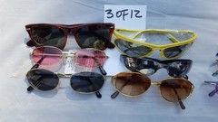 RETRO Sunglass LOTS OF 6 EACH Assorted Styles Frames Lenses Colors