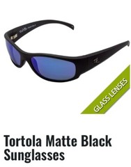 Salt Life Tortola Matte Black Smoke Blue Glass Lens MSRP $229 Live Salty New NWT