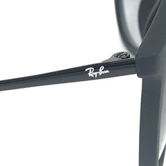 Ray-Ban Sunglasses RB4171 ERIKA 622/8G Rubber Black w/ Light Gray Gradient Dark