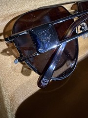 NEW MCM 136S 071 Dark Ruthenium Aviator Sunglasses Brown Lenses