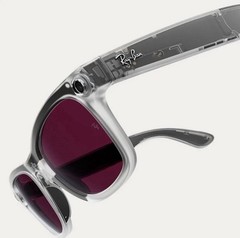 Wayfarer Gen 2 Ray-ban RW4012 Matte Transparent Transitions Ruby Meta Glasses