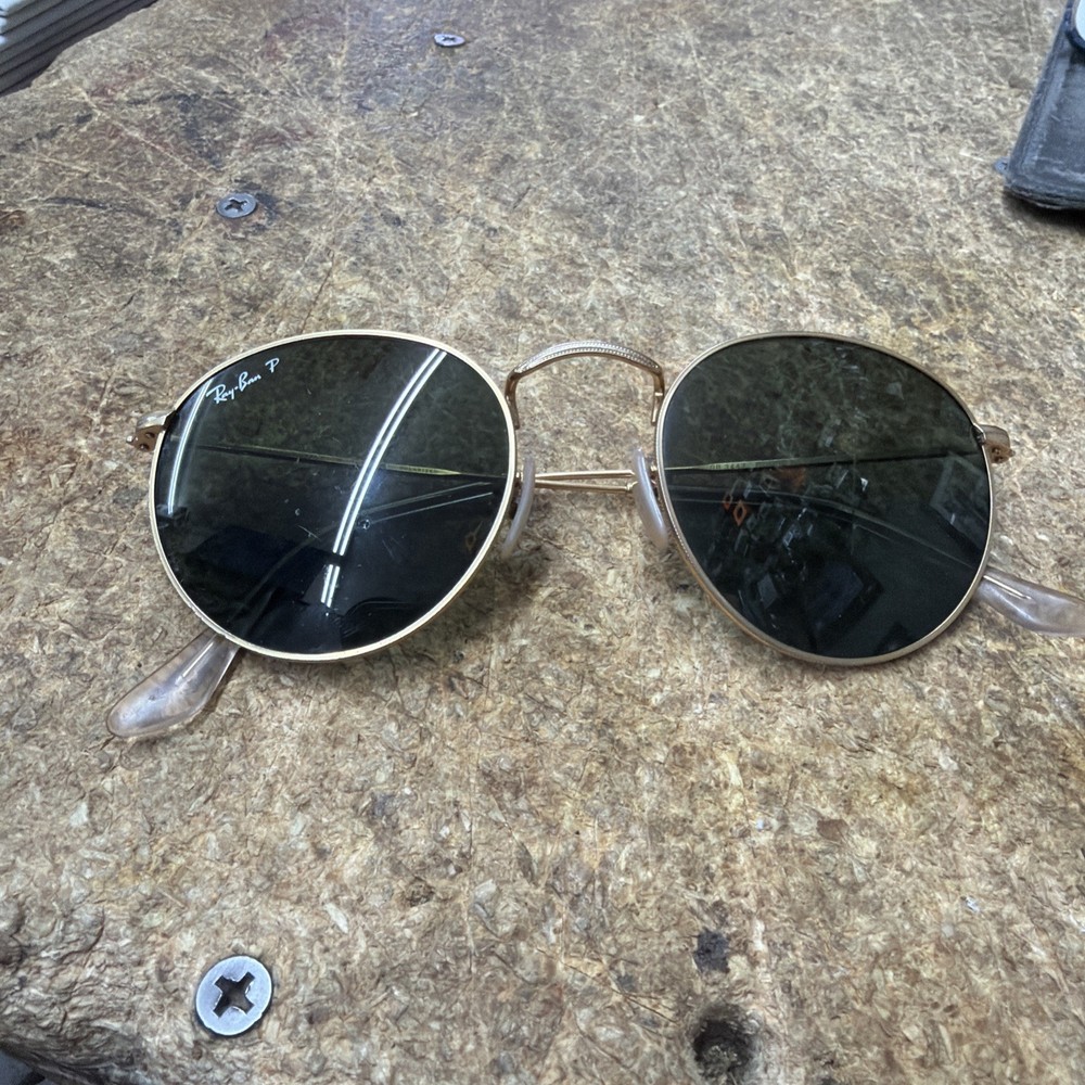 Ray-Ban P RB3447 Round Metal 112/58 50[]21 145 3P Polarized Sunglasses