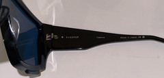 DITA SUBDROP DTS 429-A-01 Black – Silver Cobalt Blue Lens Large Sunglasses