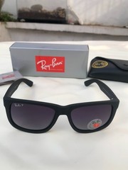 Ray-Ban Justin Polarized RB 4165 622/T3 Sunglasses Matte Black Frame 54mm 4165-1