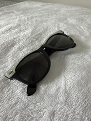 Vintage Ray-Ban Wayfarer Pearl White/Black Grey Lens B&L Sunglasses