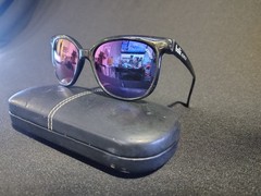 Vintage Bollé 396 D Sunglasses Black Nylon / Pink Mirror Spectra Acrylex France