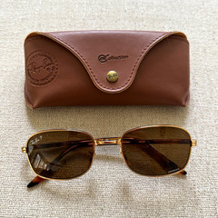 Ray-Ban Chromance RB3690 Polarized Rectangle Gold/Brown 145mm
