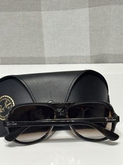 Ray-Ban RB4162 710/51 Turbo Aviator Sunglasses Brown Nylon Frame Brown Gradient