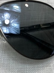 REVO Aviator Sunglasses Conrad Black Gray Metal 59-16-140 Made in Japan