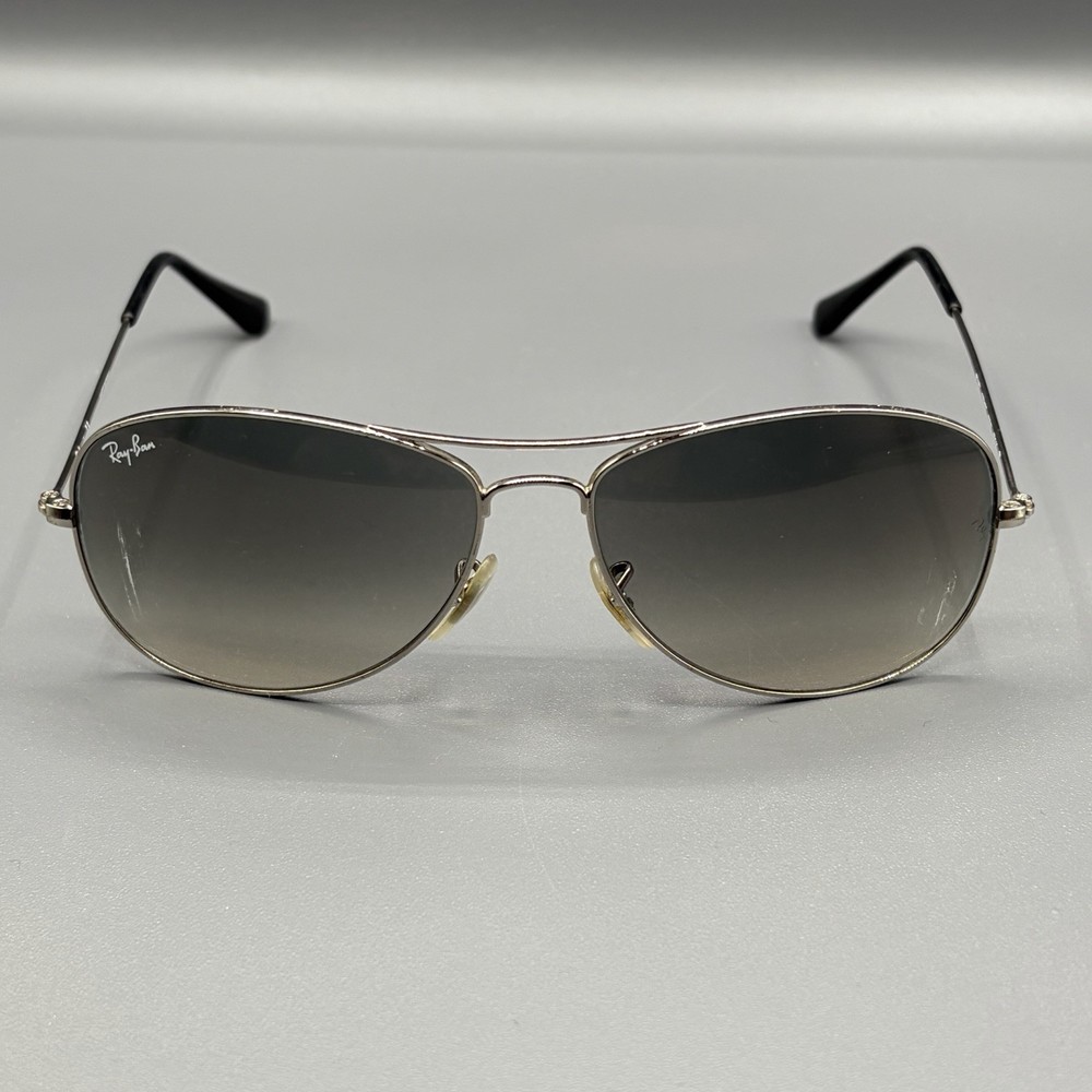 Ray-Ban RB 3362 Cockpit 003/32 Sunglasses Silver Gradient 59-14 Used