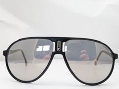 Carrera Sunglasses Champion65 003/JO Black w/ Grey Gold Mirror Lenses 62mm