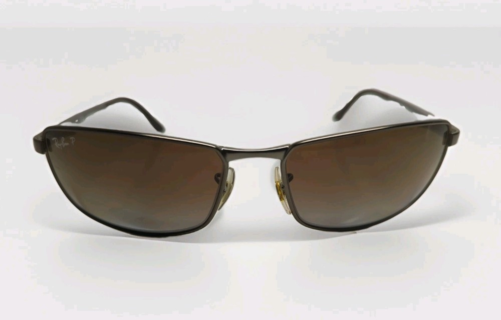 Ray Ban RB3498 135 mm Sunglasses w/Gunmetal Frame and Brown Gradient Lenses 3498