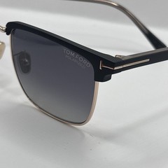 Tom Ford Hudson Polarized Smoke Gradient Square Men’s Sunglasses