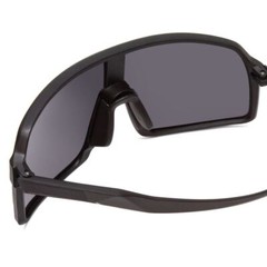 Coyote Python Sport Wrap Shield Designer Polarized Sunglasses Black/Grey 136 mm