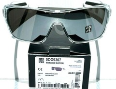 NEW* Oakley TURBINE ROTOR Clear POLARIZED Galaxy CHROME Sunglass 9307
