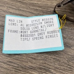 MAO LIN Style S5526 Gunmetal Grey Rubber Mens Sunglasses Solid Lens