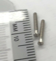 1 pair Cartier Enjoliveur 10 mm Blanc Silver screws NEW