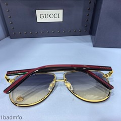 Gucci GG1418S retro gold frame aviator sunglasses 64-12-145