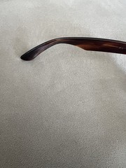 VINTAGE B&L RAY BAN GLOSSY THICK TORTOISE WAYFARER 5024 SUNGLASSES 80s
