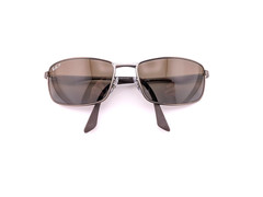 Ray-Ban Sunglasses, Polarized Lenses, RB 3498 029/T5 3P, 61-17-135, Metal, Italy