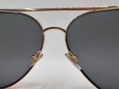 Authentic Versace Avanti Pilot Sunglasses 2217 Gold Frame | Dark Gray Lens
