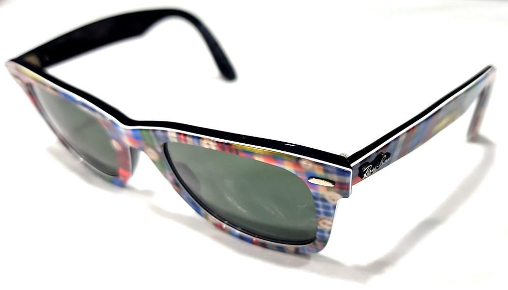 Ray Ban RB2140 1135 Special Series 10 Colorful Plaid Wayfarer Sunglasses 50-22
