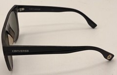 Converse Black Tortoise Mens Sunglass Flatt Front Plastic, Smoke Lens H104