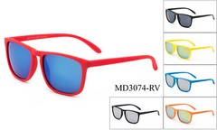 Retro Keyhole Sunglasses Horn Rimmed Sporty Flash Mirrored Casual Eyewear UV100%