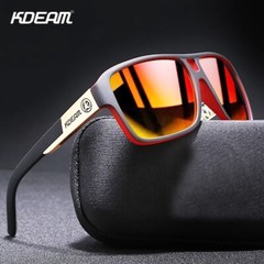 KDEAM Oversized Square Polarized Sunglasses Fishing Driving Sports Glasses UV400