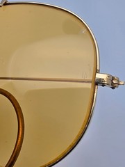 Ray-Ban B&L Outdoorsman II Gold All-Weather Ambermatic Aviator Sunglasses 62-14