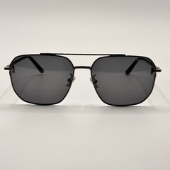 Tom Ford Sunglasses TF1249-K 08A Shiny Gunmetal Navigator Frame Gray Lens 61mm