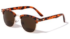 Retro Vintage Polarized Sunglasses Mens UV400 Half Metal Frame Club Sunglasses